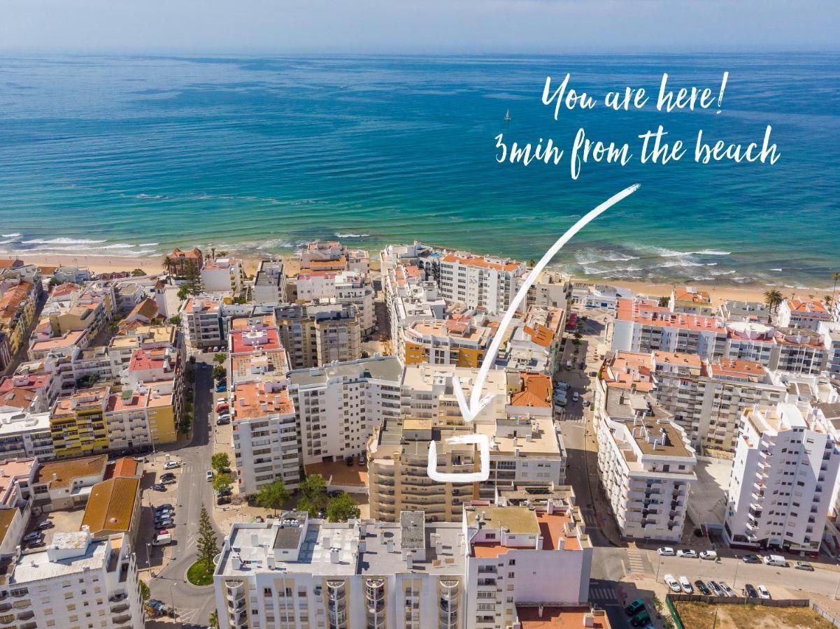 Flat With Ac, Wifi, Netflix, Balcony - 3 Min From The Beach Apartment Armação de Pêra Екстериор снимка